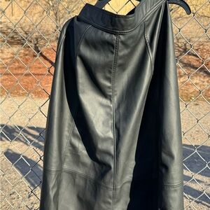 H&M leather Black Skirt